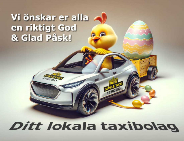 Gävle Taxi önskar alla vänner en God och Glad Påsk